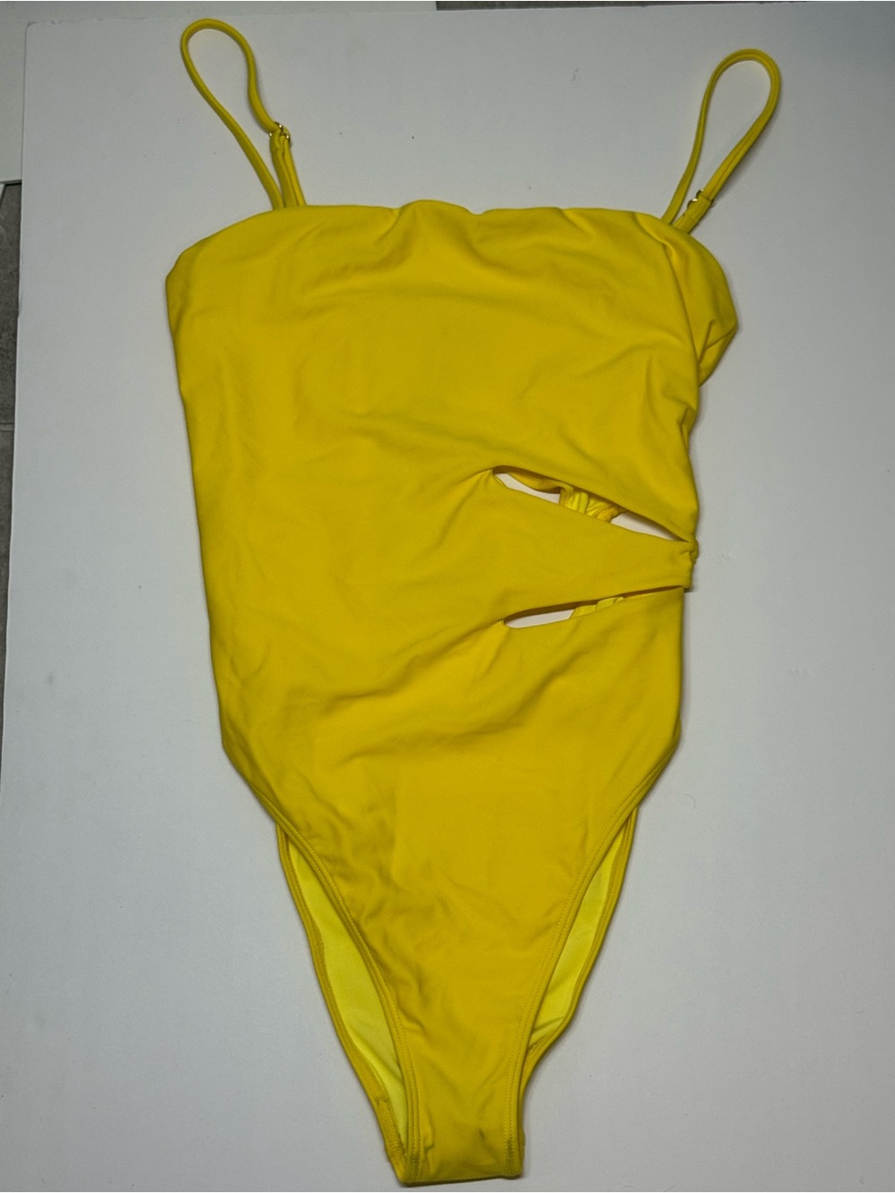 Ramy Brook Ravi Cut-Out One-Piece Swimsuit - Lemon Drop Yellow